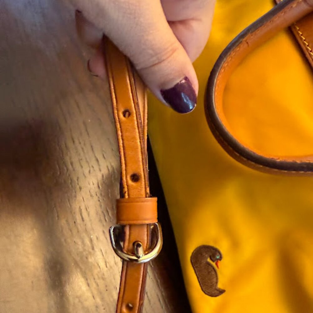 Dooney & Bourke Florentine Leather & Nylon satchel/crossbody bag - Picture 8 of 13